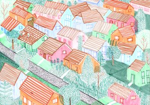 Althohenschönhausen、2017年（筆ペン） 作： Charlotte Orr