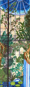 日本庭園、2019年（筆ペン） 作： Charlotte Orr