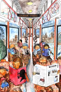 London Stories、2018年（インクと水彩） 作： Charlotte Orr