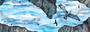 かもめの物語、2020年（水彩とペン） 作： Charlotte Orr