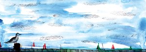 かもめの物語、2020年（水彩とペン） 作： Charlotte Orr