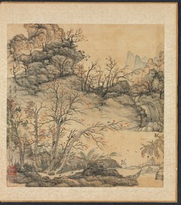 古代の巨匠の後の絵画：秋の風景、1598〜1652年。
