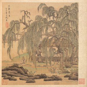 古代の巨匠の後の絵画: Mr. Five Willows (Wuliu), Tao Yuanming 作： Chen Hongshou