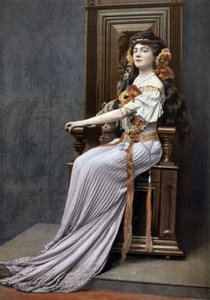オペラ「サムソンとダリラ」のダリラ役、オペラ歌手ケティ・ラペレット（1884-1940）。 作： Cheri Rousseau