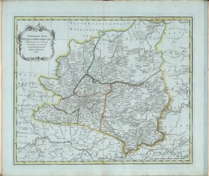 ヴャトカ県の一般地図、1791 年。 作： Chernoi