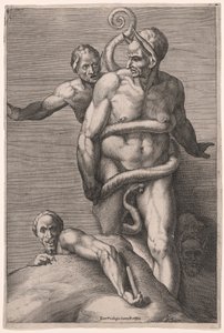 ミノスと悪魔、最後の審判より 作： Cherubino Alberti