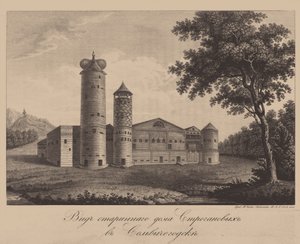 ソルヴィチェゴドスクのストロガノフ家の古い家、1842年 作： Chessky