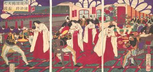 1877 年 7 月、天皇の G を受け取り、西日本を平定した司令官の図。