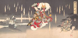 戯曲『本町二十四講』より狐火狐火の場面、1898., 1898.