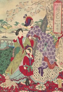 洋装 「東日本東方風俗勢ぞろい」1889年