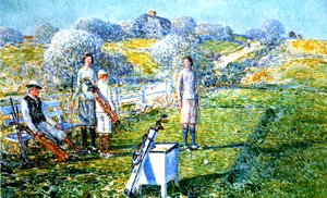 ゴルフのゲーム 作： Childe Frederick Hassam