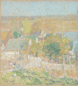 秋 作： Childe Frederick Hassam
