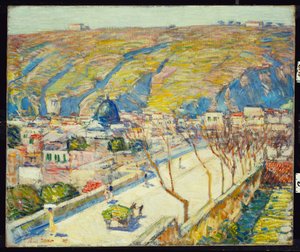 ポジリッポ橋、ナポリ 作： Childe Frederick Hassam