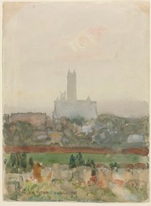 カンタベリー大聖堂 作： Childe Frederick Hassam