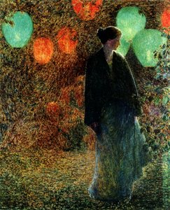 七月の夜 作： Childe Frederick Hassam
