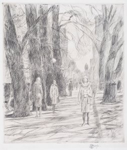 Praça Lafayette, Washington 作： Childe Frederick Hassam