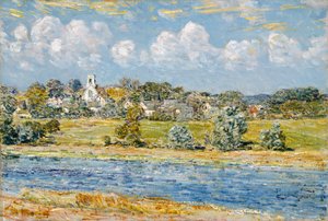 ニューハンプシャー州ニューフィールズの風景 作： Childe Frederick Hassam