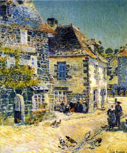 ポン・アヴァン、ブルターニュ 作： Childe Frederick Hassam