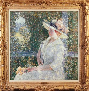 ミス・ウィアーの肖像 作： Childe Frederick Hassam