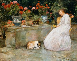 読む 作： Childe Frederick Hassam