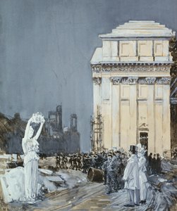 世界のコロンビア博覧会、シカゴ、イリノイ州でのシーン 作： Childe Frederick Hassam