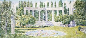 バートレット ガーデンズ、アマガンセット 作： Childe Frederick Hassam
