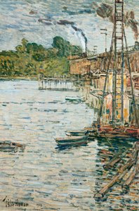ミル池、コスコブ、コネチカット 作： Childe Frederick Hassam