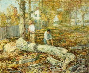 木こり（オールドニレ） 作： Childe Frederick Hassam