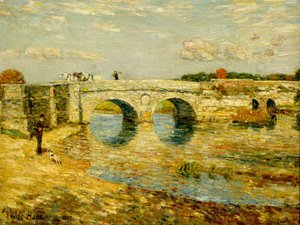 橋の上の橋 作： Childe Hassam