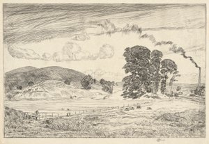 ダンベリー ヒルズ、1920 年 作： Childe Hassam