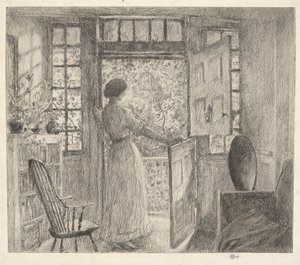 オランダのドア 作： Childe Hassam