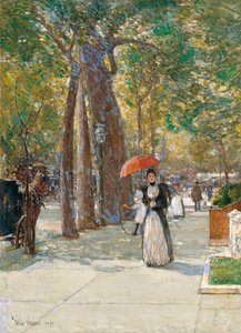フィフスアベニューアットワシントンスクエア、ニューヨーク、1891