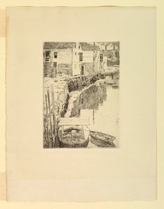 港：コネチカット州コスコブ 作： Childe Hassam