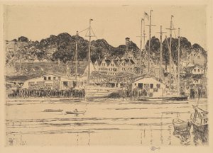 インナーハーバー、グロスター 作： Childe Hassam