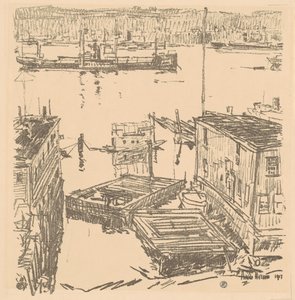 ノースリバー 作： Childe Hassam