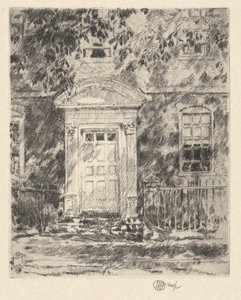 ポーツマス ドアウェイ 作： Childe Hassam