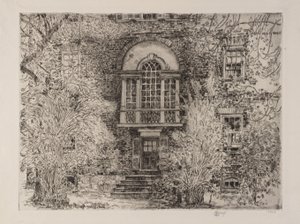 アナポリスの春（チェイス・ハウス・ガーデン） 作： Childe Hassam
