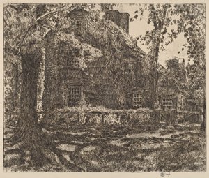 「ホーム スイート ホーム」コテージ、イーストハンプトン 作： Childe Hassam