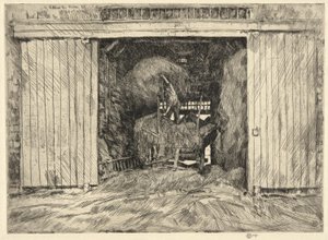 ウィットコム農場、ニューハンプシャー州ストラサム、1920 年 作： Childe Hassam