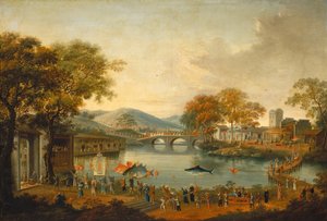 湖畔の行進 作： Chinese Qing Dynasty