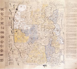 （行政）南北首都13州の地図 作： Chinese School