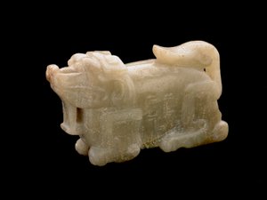 動物のリクライニング、1700〜 1800年 作： Chinese School