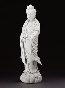 白の観音像、1800年頃（磁器） 作： Chinese School