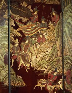 コロマンデルスクリーン、1700年頃 作： Chinese School