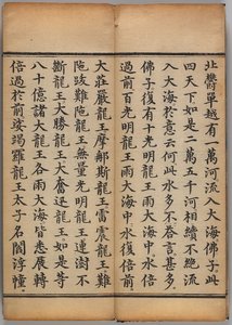 Da fangguang Huayan Jing（木版画） 作： Chinese School
