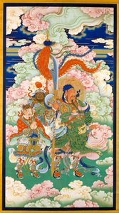 皇帝関、掛軸、1700年頃 作： Chinese School