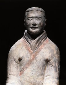 西安の大戦士、秦の始皇帝陵、中国陝西省西安市臨潼区、紀元前221～206年（テラコッタ 作： Chinese School