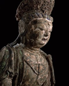 瞑想中の大坐禅菩薩（1115-1234）（木と顔料）（詳細）（206544を参照）