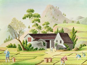 水田の農民 作： Chinese School