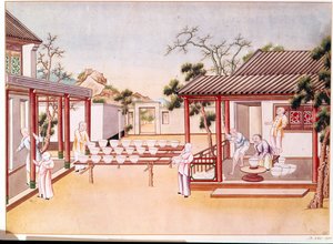 磁器製造（紙にトイレ） 作： Chinese School